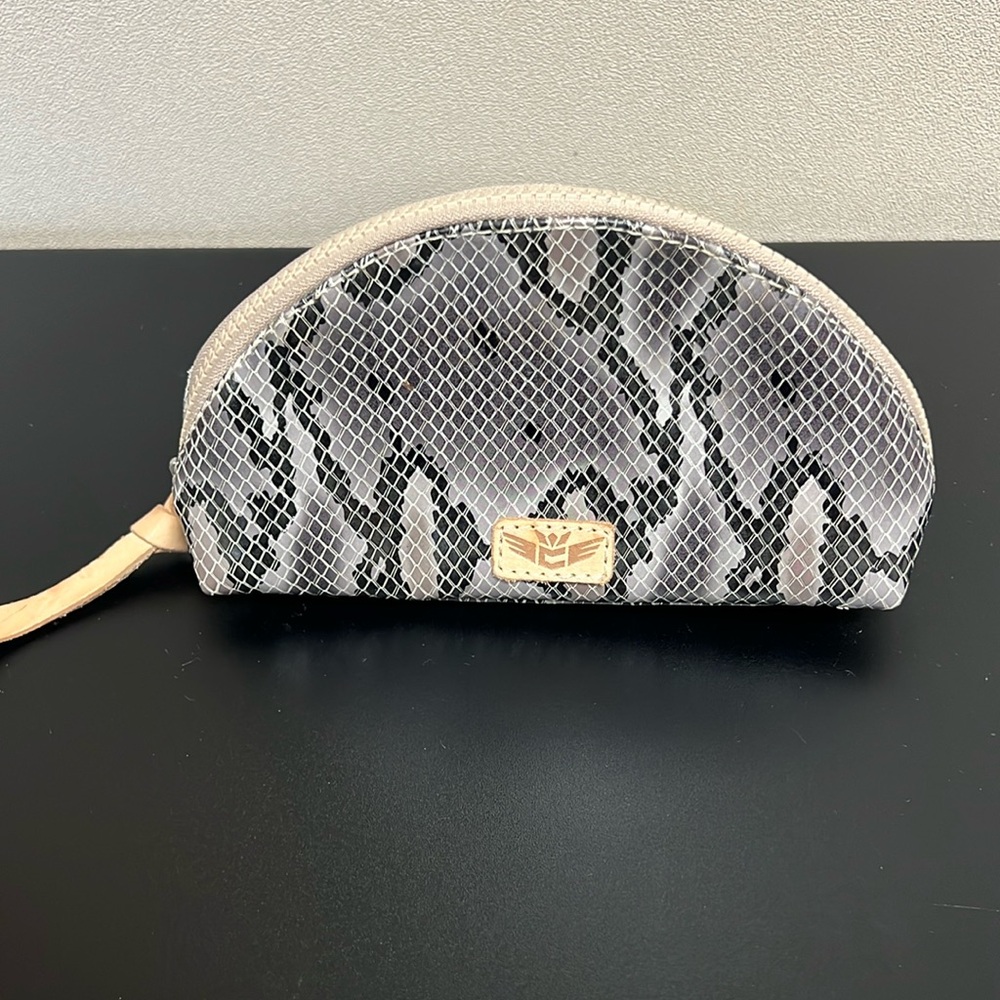 Elegant Snake Print Clutch